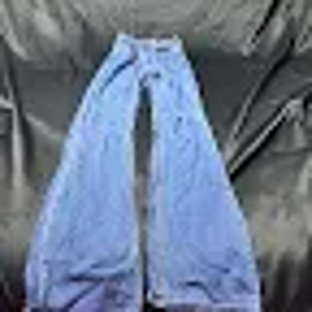 Fashion Nova Womens Size 0 Blue Flare Jeans High Rise Wide Leg FNJE6K1110